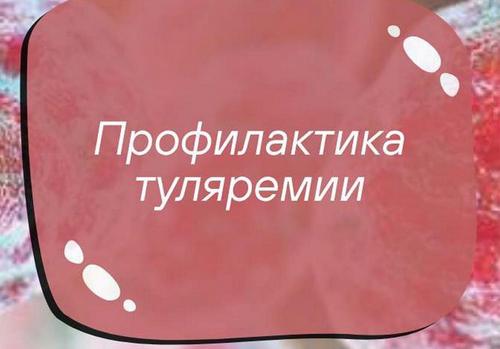 Профилактика туляремии 31.10.2025 5 экз. - 0001 Профилактика туляремии